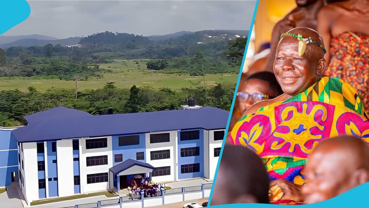 Otumfuo Donates a Three-Story Girls’ Dormitory to Sefwi Wiawso Senior High School