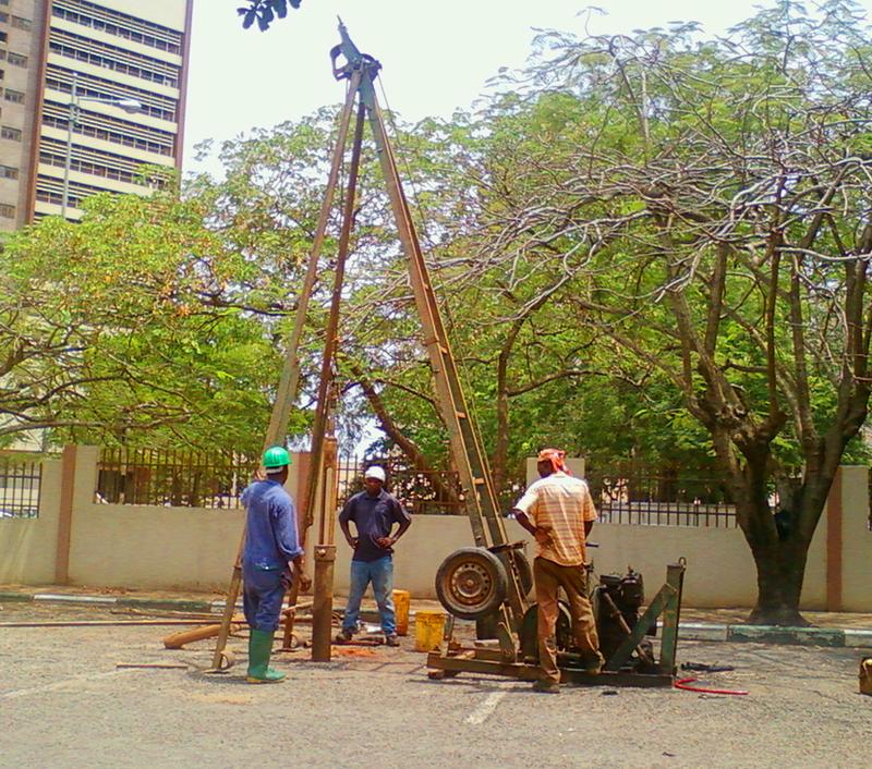 Geotechnician on Site